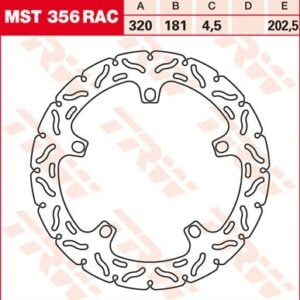 Disc de frână TRW/Lucas MST356RAC