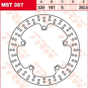Disc de frână TRW/Lucas MST357