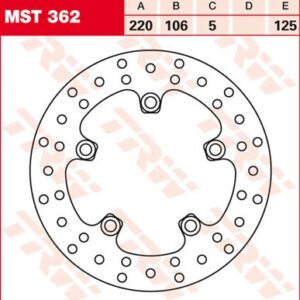 Disc de frână TRW/Lucas MST362