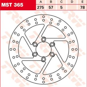 Disc de frână TRW/Lucas MST365