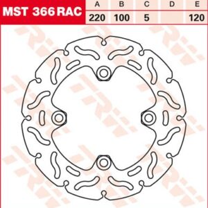 Disc de frână TRW/Lucas MST366RAC