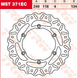 Disc de frână TRW/Lucas MST371EC