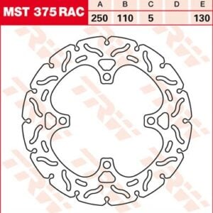 Disc de frână TRW/Lucas MST375RAC