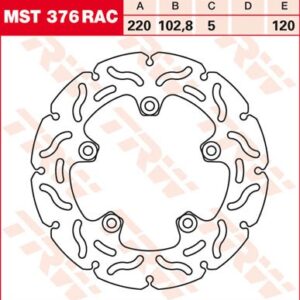 Disc de frână TRW/Lucas MST376RAC