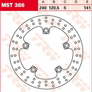 Disc de frână TRW/Lucas MST386