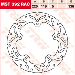 Disc de frână TRW/Lucas MST392RAC