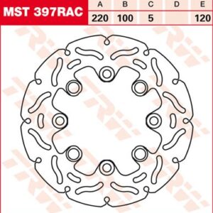 Disc de frână TRW/Lucas MST397RAC