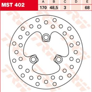 Disc de frână TRW/Lucas MST402