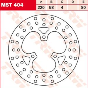 Disc de frână TRW/Lucas MST404