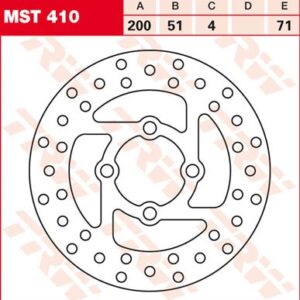 Disc de frână TRW/Lucas MST410
