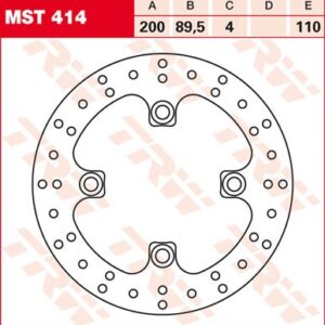 Disc de frână TRW/Lucas MST414