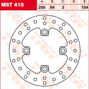 Disc de frână TRW/Lucas MST415