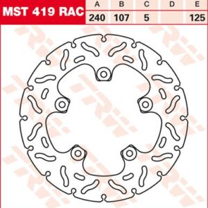 Disc de frână TRW/Lucas MST419RAC