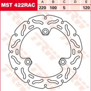 Disc de frână TRW/Lucas MST422RAC