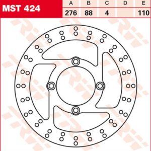 Disc de frână TRW/Lucas MST424