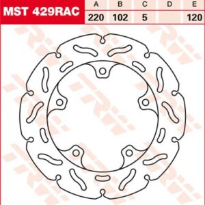 Disc de frână TRW/Lucas MST429RAC