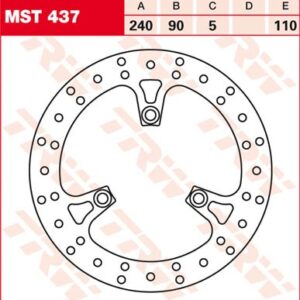 Disc de frână TRW/Lucas MST437