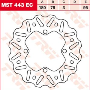 Disc de frână TRW/Lucas MST443EC