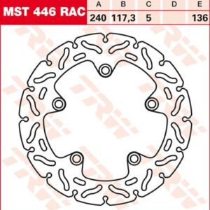 Disc de frână TRW/Lucas MST446RAC