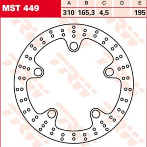 Disc de frână TRW/Lucas MST449