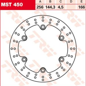 Disc de frână TRW/Lucas MST450