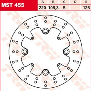 Disc de frână TRW/Lucas MST455