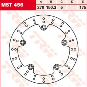 Disc de frână TRW/Lucas MST456