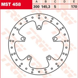 Disc de frână TRW/Lucas MST458