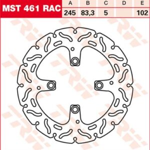 Disc de frână TRW/Lucas MST461RAC