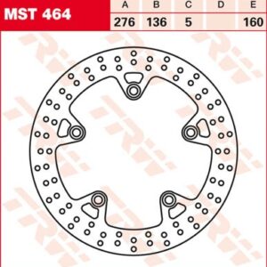 Disc de frână TRW/Lucas MST464