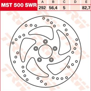 Disc de frână TRW/Lucas MST500SWR