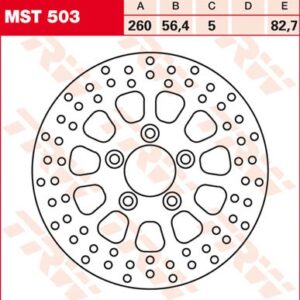 Disc de frână TRW/Lucas MST503