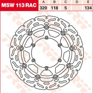 Disc de frână TRW/Lucas MSW113RAC