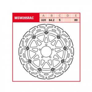 Disc de frână TRW/Lucas MSW205RAC