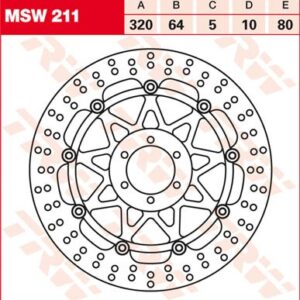 Disc de frână TRW/Lucas MSW211