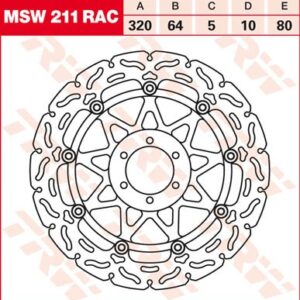 Disc de frână TRW/Lucas MSW211RAC