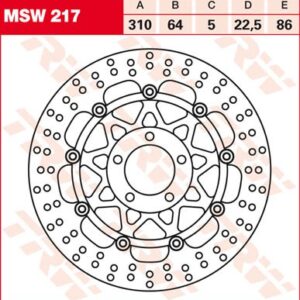 Disc de frână TRW/Lucas MSW217