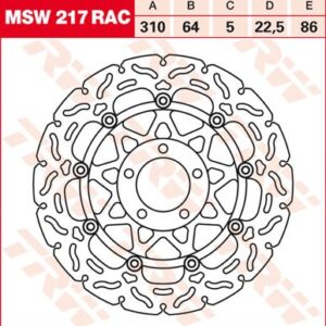 Disc de frână TRW/Lucas MSW217RAC