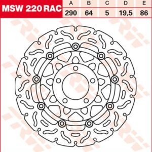 Disc de frână TRW/Lucas MSW220RAC