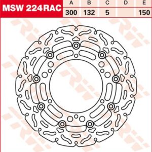 Disc de frână TRW/Lucas MSW224RAC