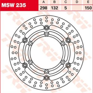 Disc de frână TRW/Lucas MSW235