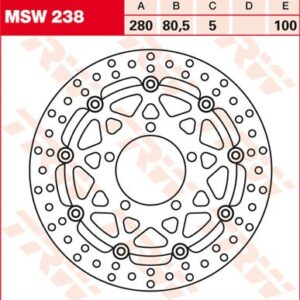 Disc de frână TRW/Lucas MSW238