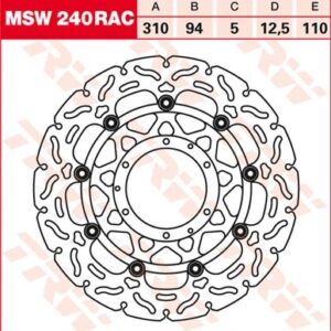 Disc de frână TRW/Lucas MSW240RAC