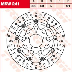 Disc de frână TRW/Lucas MSW241