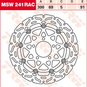 Disc de frână TRW/Lucas MSW241RAC