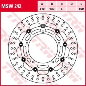 Disc de frână TRW/Lucas MSW242