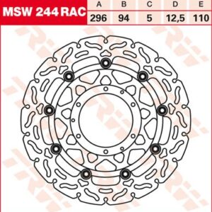 Disc de frână TRW/Lucas MSW244RAC