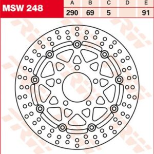 Disc de frână TRW/Lucas MSW248