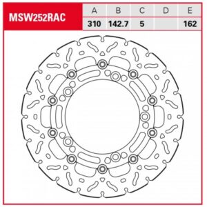 Disc de frână TRW/Lucas MSW252RAC