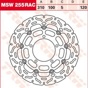 Disc de frână TRW/Lucas MSW255RAC